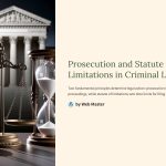 1 Prosecution and Statute of Limitations in Criminal Law